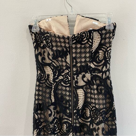 Jarlo Elsa Bandeau Lace Maxi Dress with Mesh Fishtail - Picture 6 of 11